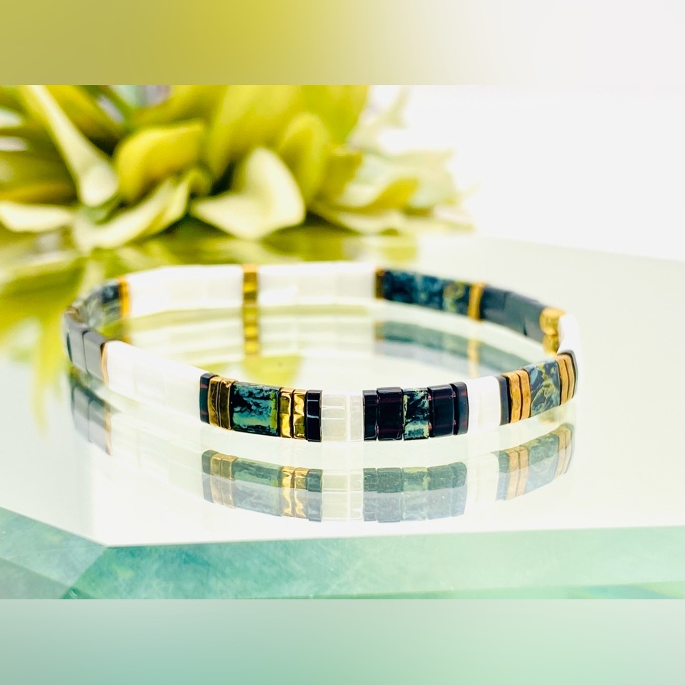Miyuki Tila Bead Bracelet